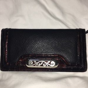 Brighton Black Leather Wallet Great Condition